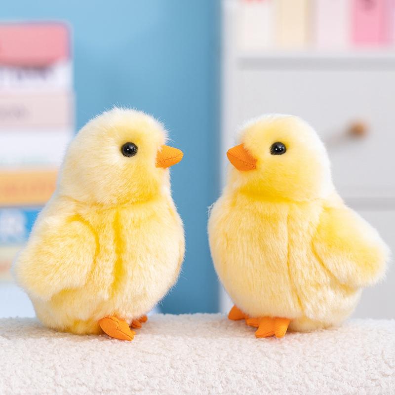 Heiße Lebensechte Puppe Gelbes Plüschtier Künstliches Tier 13cm Sammlerspielzeug Simulations Kükenpuppe Tier Plüschtier Kinder Geburtstagsgeschenk