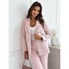 Casual Daily Double-breasted Solid Color Fashion Small Suit Jacket