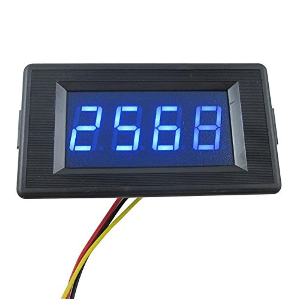 DIGITEN DC 24V Digital LED Counter Panel Meter with Totalizer Blue 4-Digit Up/Down 0-9999