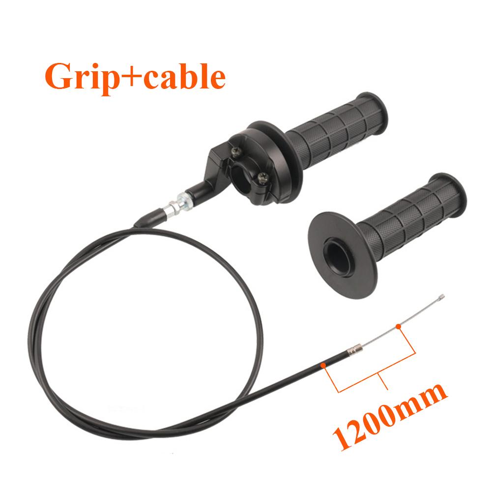22mm Twist Throttle Accelerator Handle Grips 50 90 110 125cc Pit Bike Dirtbike Handle Grip Cable Throttle Clamp flameout Switch