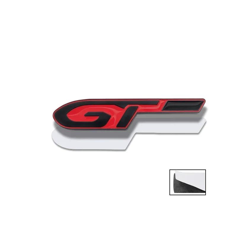 3D Metal Car GTLINE Badge Rear Trunk Fender Emblem Sticker For Peugeot GT 206 208 308 307 207 208 3008 407 508 2008 RCZ GT LINE