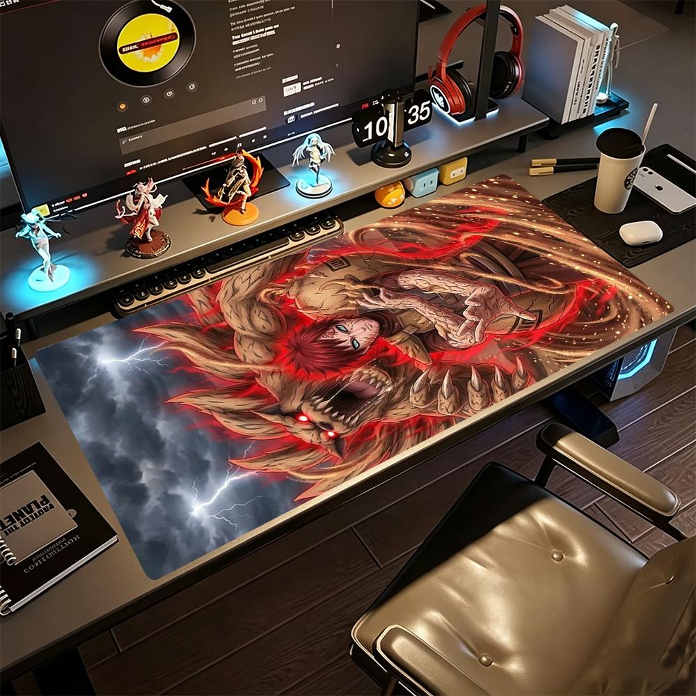 Naruto Gaming Mouse Pad Keyboard Pad Desktop Mouse Pad Non-Slip Rubber Bottom Gaming Accessories Ideal Gift for Gamers