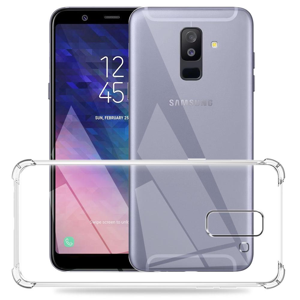For Samsung A6 Plus Case Clear Shockproof Silicone Soft Protect Bumper Cases Clear Coque For Samsung Galaxy A6 Plus A6Plus Funda