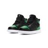 Jordan Leder Komfortable Dämpfung Abriebfest Atmungsaktiv Mittelhoch Vintage Basketballschuhe Schwarz Grün AV7944-013