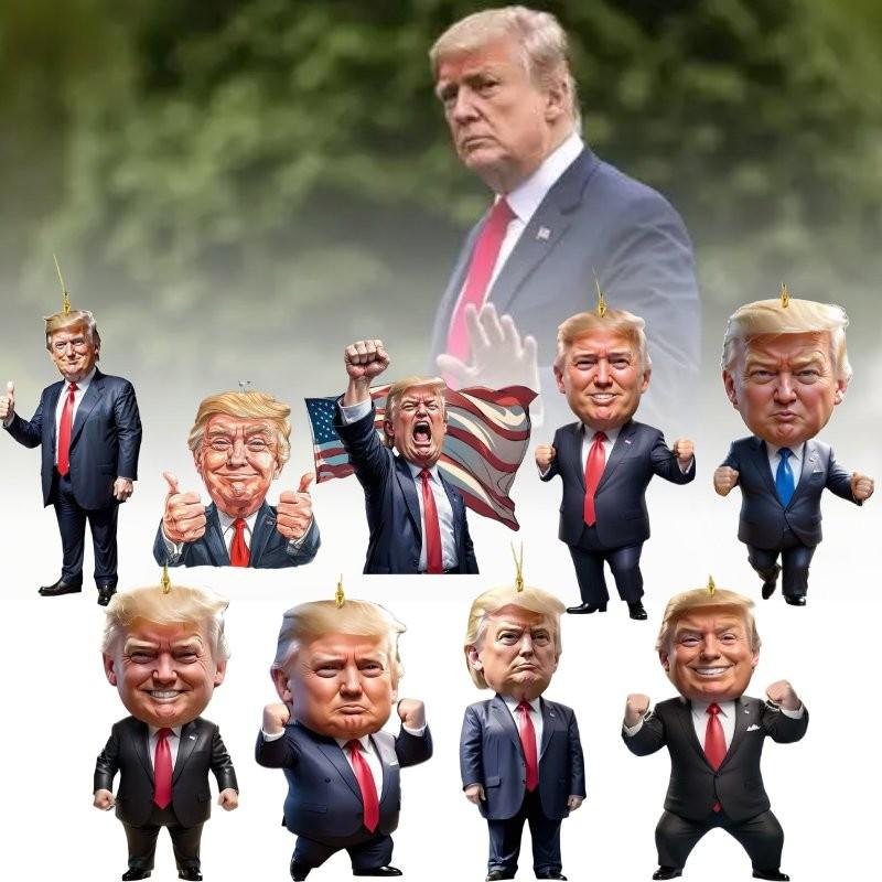 Christmas Donald Trump Ornament Holiday Tree Decoration Key Chain Pendant Car
