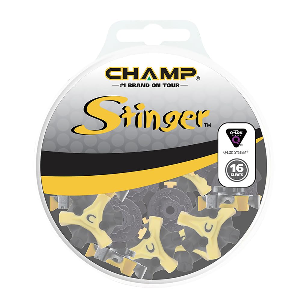 

CHAMP Stinger 3 (Q-LOK) Golf Shoe Studs 16 Pieces S-88 BlackYellow