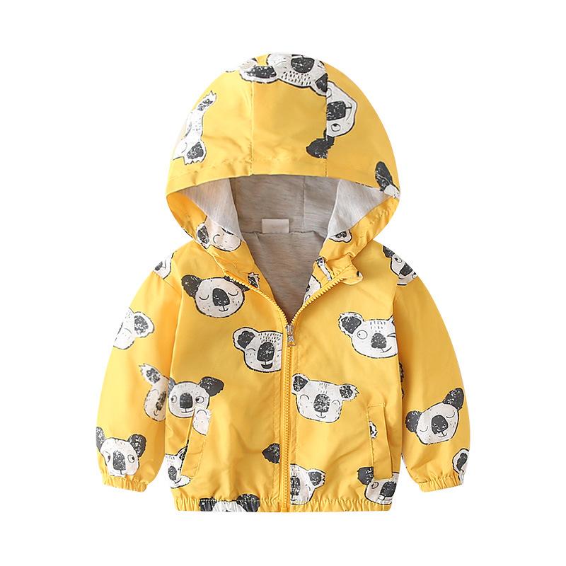Kinder Frühling Jungen Cartoon Jacke Reißverschluss Kapuzenjacke