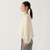 Afternoon Tea Living JG94 Fringe Crew Neck Blouse, Ivory