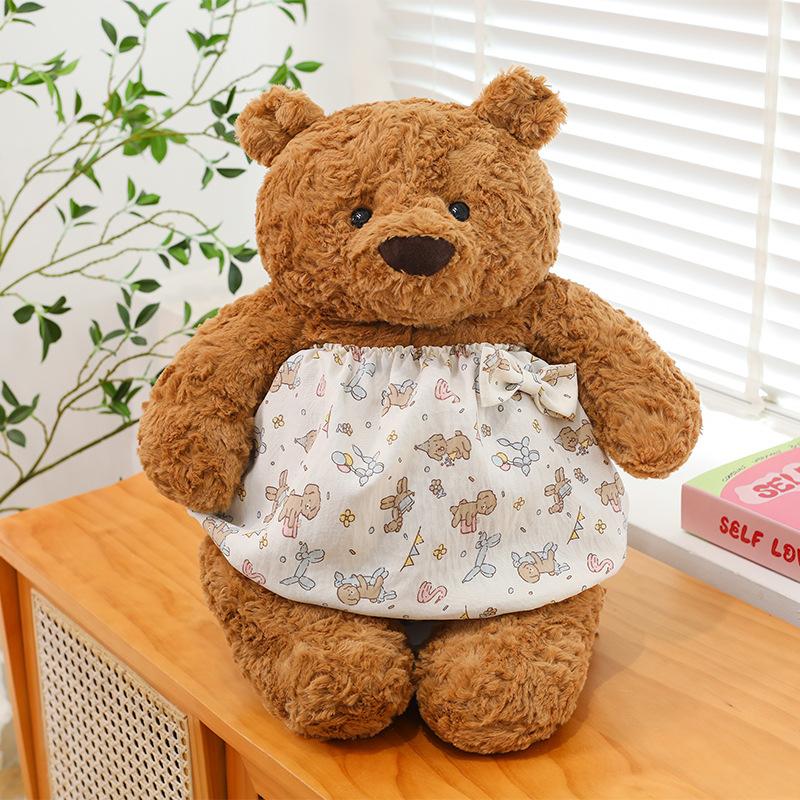 

Barcelona bear doll plush toy teddy bear doll soothing rag doll cute girl gift 27cm【0.24kg】