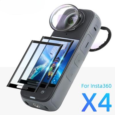 Ekran Koruyucu + Lens Koruyucu + Insta360 X3 Insta360 X4 Aksesuarları Lens Koruyucu Kapak ve Çizilmez Koruyucu Film