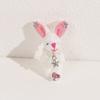 Soft and Adorable Rabbit Plush Toy with DIY Accessories Exquisite Rabbit Keyring Decoration Cute Rabbit Keychain Pendant