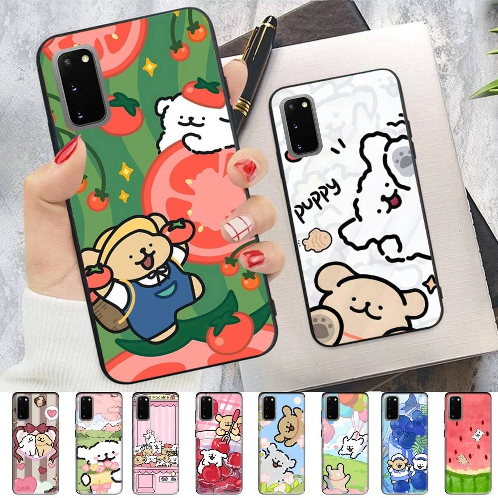 Maltese Cute Line Puppy Dog Phone Case For Samsung S 24 Fe 25 Ultra Plus 20 Lite 21 30 22 23 24 22 Ultra 5G Fundas