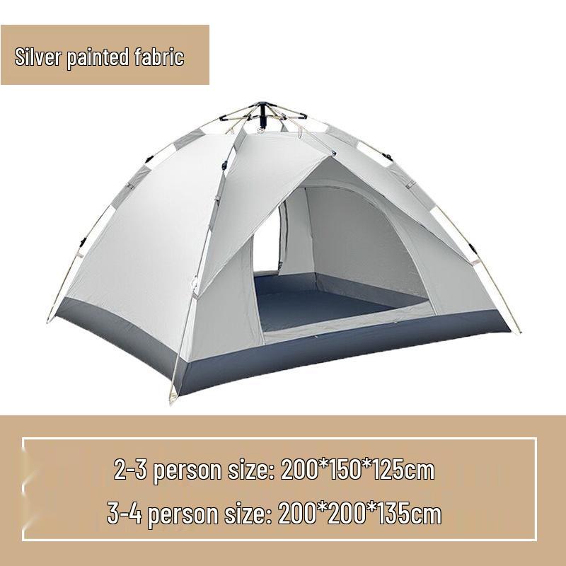 Thickened Automatic Pop-Up Tent: Foldable, Sunscreen, Rainproof Outdoor Camping Gear