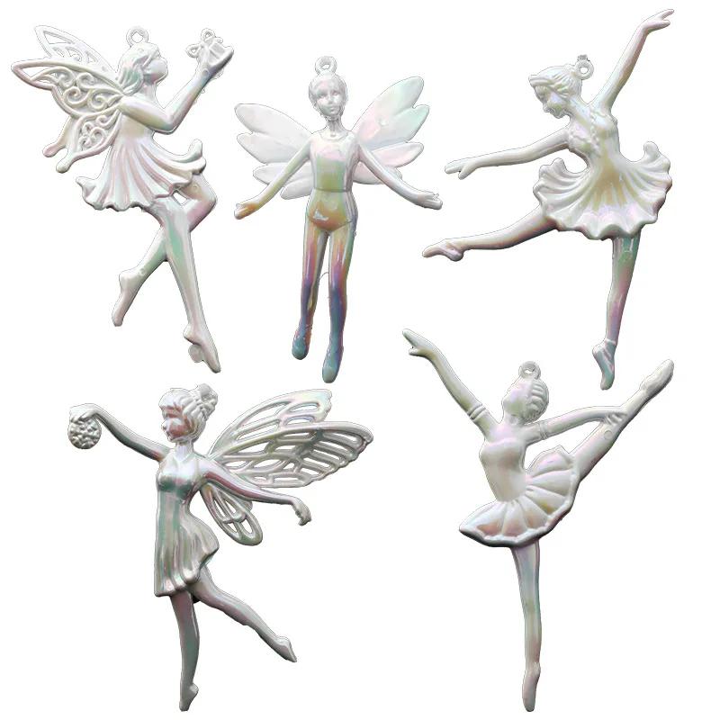 

5PCS Dancing Girl Pendant, Ballet Elf Festival Atmosphere Decoration Pendant, Home Courtyard Christmas Tree Decoration Prop