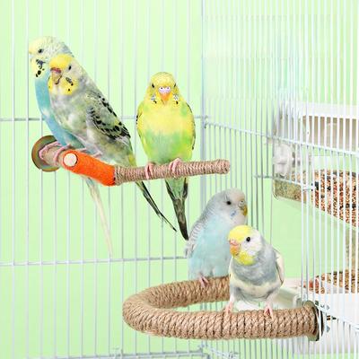 Bird Perch Parrot Toy Bird Cage Supply Bird Standing Rope Bird Cage Accessories Parrot Standing Rope Hanging Bird SwingRope