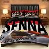 Ayrton Senna Bedding Quilt Set Quilt Cover Pillowcase Home Decoration Birthday Gift (1 * duvet cover + 2 * pillowcase, without core)