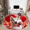 1pc Siberian Husky Chair Carpet for Office Non-Slip, Machine Washable Rug for Office - Holiday DecorMachine Made yy251029033