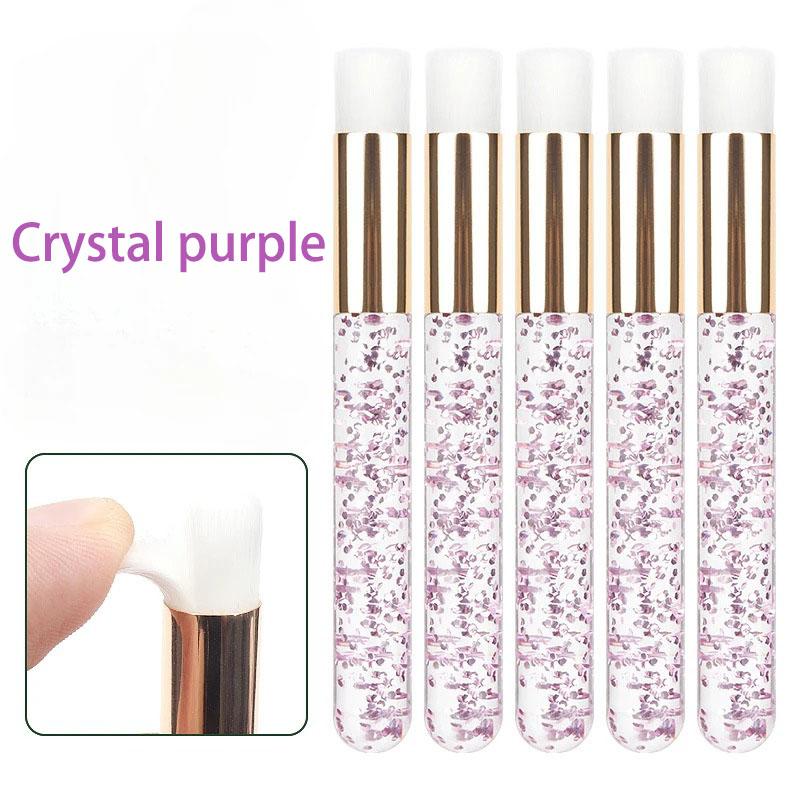 Wholesale 5pcs Crystal Microbrush Eyebrow Lash Makeup Brush Extension Eyelash Cleaning Brush Lash Wash Shampoo Clean Applicator