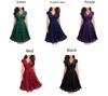 2024 Retro Lace V-Neck Sleeveless Cocktail Dress with Big Swing