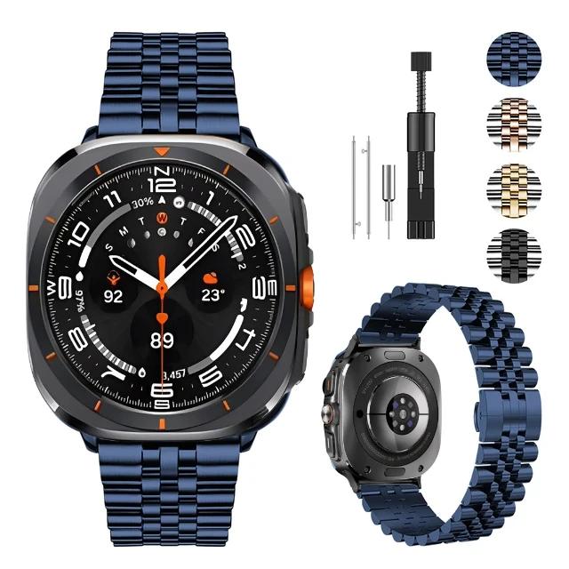 ONEMetal Band for Samsung Galaxy Watch Ultra Strap 47mm Bracelet Coorea for Samsung Galaxy Watch 8 44 40mm/8 Classic 46mm WatchbandMN