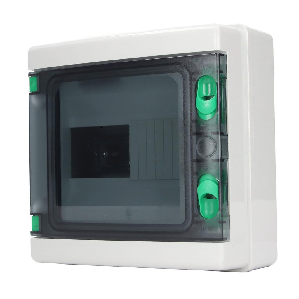 Verteilerschutzkasten 8-fach IP65 Wasserdicht DIN-Schienenmontage Sicherungskasten für Außen Innen