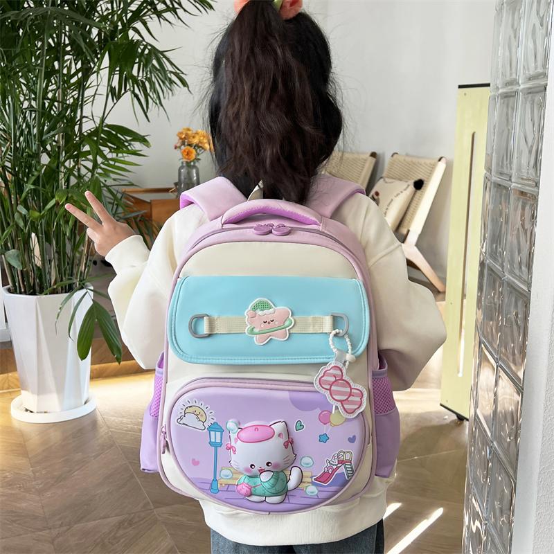 Primary School Boys and Girls Schoolbag Grade 1-3 Cartoon Children Backpack