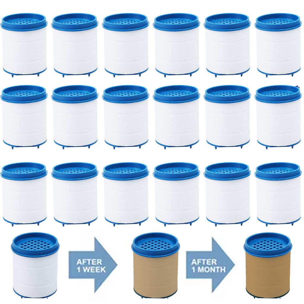 Faucet Water Filter Element Remove Chlorine Heavy Metals Showers Head Tap Filtration Purifier Soften Hard Water Cartridges