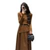Chic Little Channel Style Knit Dress - Women's Autumn/Winter Set