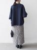 Ships Any Double-Face Volume Sleeve Knit Pullover (Hand Washable) 726070004 Navy One Size