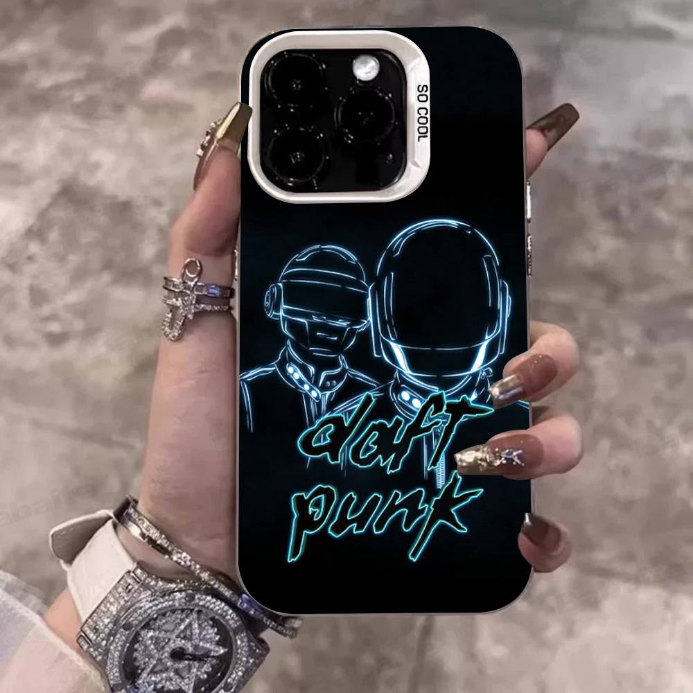 D-Daft Punk Band France Color Phone Case For IPhone 17 16 15 14 13 12 11 Pro Max Plus Pro Shell