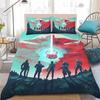 New V-VALORANT Game Gamer Cartoon Comforter Bedding Set,Duvet Cover Bed Set Quilt Cover Pillowcase,king Queen Size Bedding Set