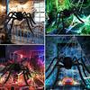 Soft Halloween Triangle Spider 5M/7M Halloween Horror Prop  For Halloween Party