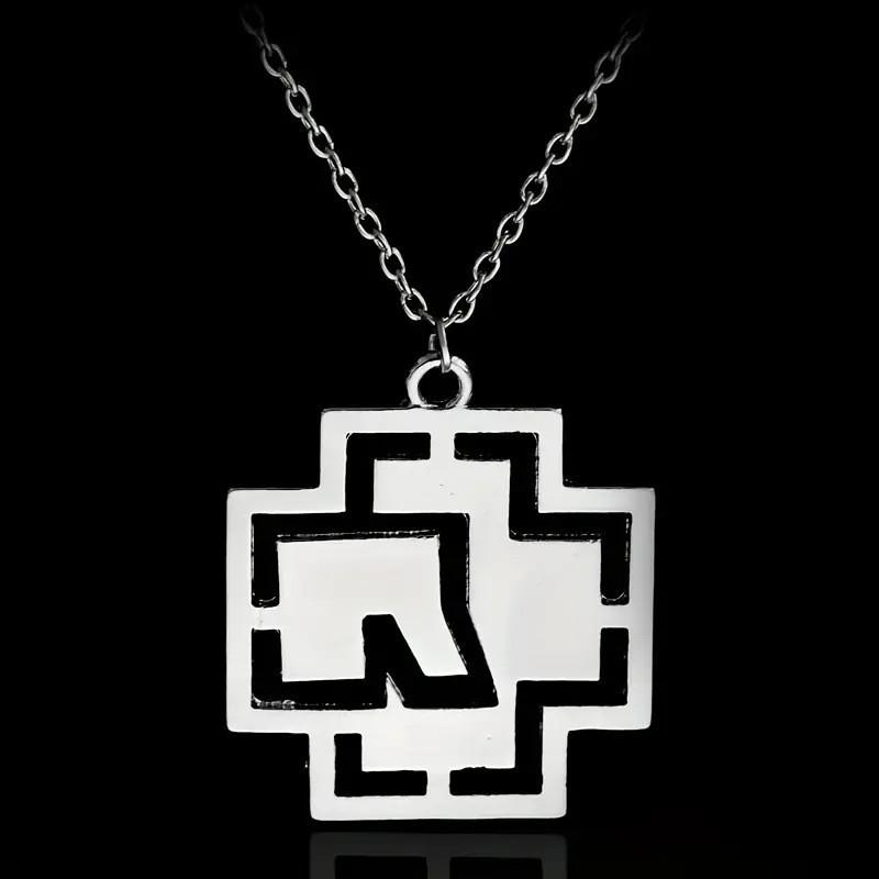 Band Peripheral Rammstein Band Style Hollow Men's Necklace