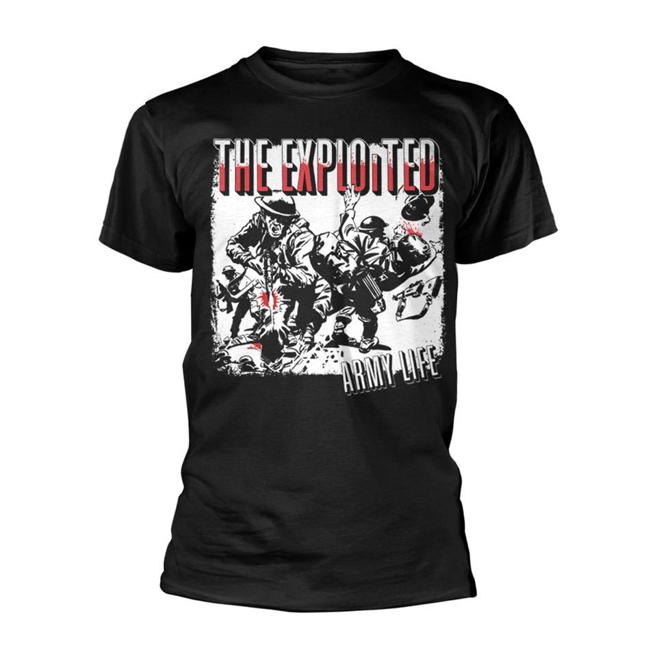 

Exploited, The Army Life (Black) Official Men s Unisex T-Shirt- 2XL