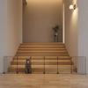 Folding Dog Barrier Black Metal Mesh Indoor Portable Puppy Gate for Home, Indoors 7 Nets