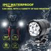 6 Led Chips Additional strobe LED Spotlight for Motorcycle 200W Motocross Flash led Headlights Fog Light for car ATV UTV 12V 24V