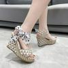 Fashion Platform Open Toe Women's Sandals Wholesale Asian Size Comfortable and Elegant Vintage Vip Ladies Shoes Sales Chic 2025 Trending