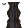 3D Printed Silk Texture Vase Flower Vase, Modern Decorative Minimalist Container, Sturdy Plastic Plant Holder Floral Arrangement for Home Living Room