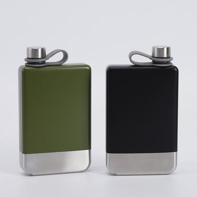 Thickened Outdoor Portable 304 Stainless Steel Painted 9 Oz Hip Flask.