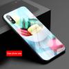 Custodia per telefono in vetro temperato Macaron per iphone 12 11 Pro Max 5 6 7 8 PLUS X XS XR XSMax Guscio 12Pro Copertura Guscio