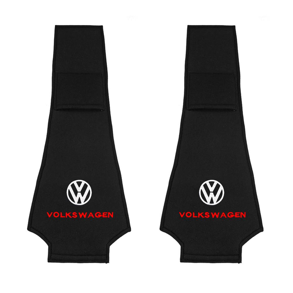 For Volkswagen 2PCS Car Seat Headrest Cover Case for VW Volkswagen Golf 5 6 7 Passat B5 B6 B8 Tiguan Polo Jetta Touran GTI R Line Styling Parts EN1