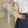 Bow Knot Lolita Arm Sleeve Lace Wrist Cuffs Versatile Fake Sleeves Cuffs  Stage Performance