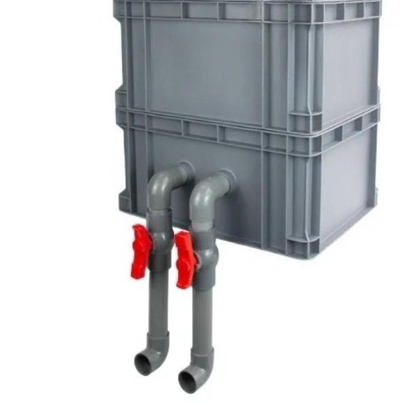 

2 Layers Medium Fish Tank Filter Box System External Outside Filter Boxes Aquarium Feces Filtration Pet Accessories Aquarium