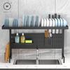 Homlly Trii Over the sink adjustable Width and Height Cultery Utensils Dish Drying Drainer Kitchen Organizer Rack