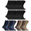 Lot of 24 Pairs of Comfortable 100% Cotton Socks for Men