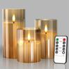 LED Lights for Home Electronic Candle LED Candle Decoration LED Glass Candle Full Set Remote Control Timer for Christmas Wedding