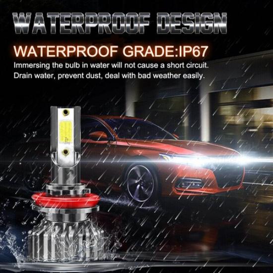 2x H11 / H8 High Power Canbus 72W 16000LM LED Car Headlight Fog Light Bulbs Kit