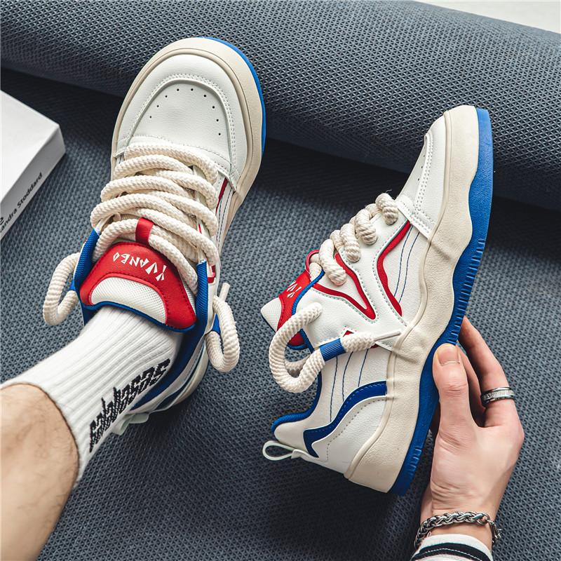 Sneakers Men Casual Shoes Leather Vulcanized Fashion Outdoor Man Sports Shoes Walking Male Sneakers Chaussure Hommes