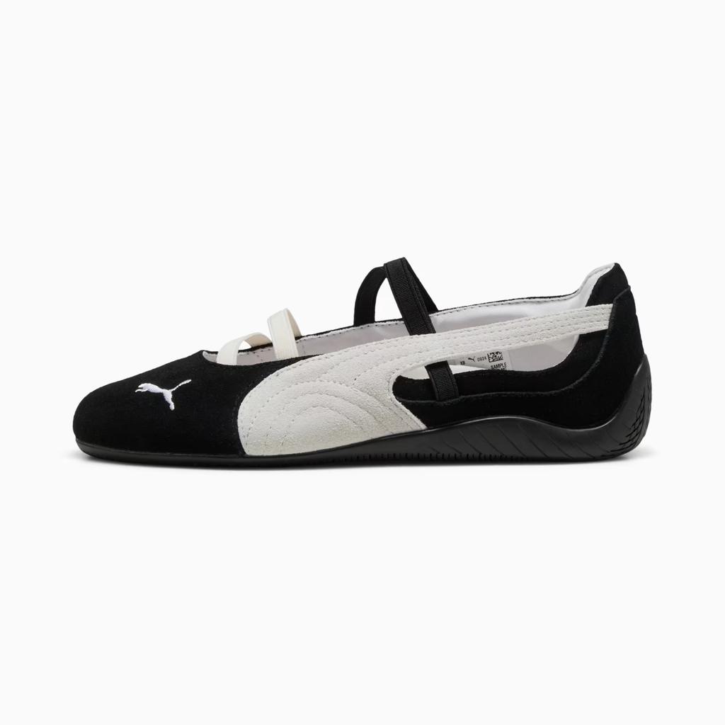 401287-06 Puma  Speedcat Ballet Suede Puma Black Puma White Warm White (Women's)