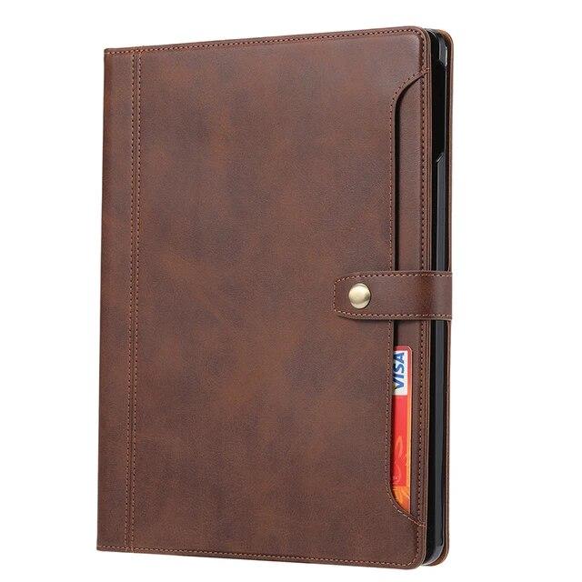 For iPad Air 5 4 Case 10.9 Luxury Business Flip Leather Book Case With Card Slot Stand Cover For iPad Pro 11 12.9 Mini 4